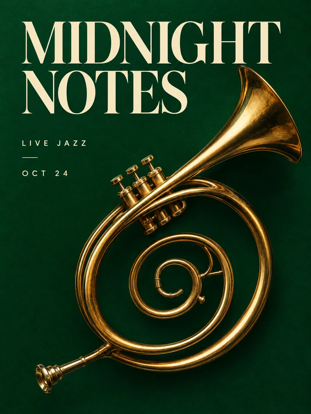 Midnight jazz poster