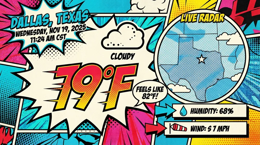 A weather infographic generated by Nano Banana Pro with legible text and data