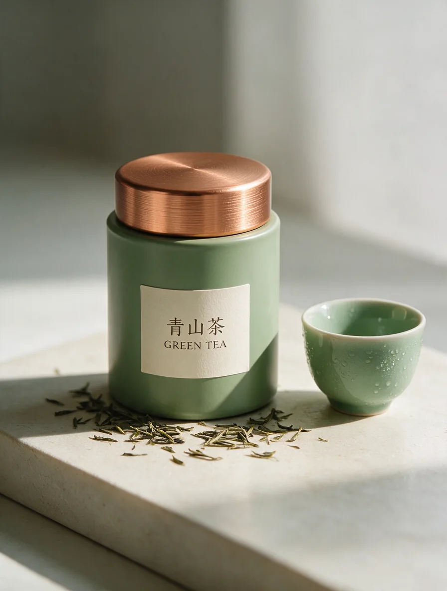Green tea packaging